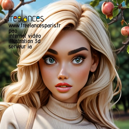 Pao mise en page internet vidéo illustration 3d serveur IA générative AI freelance paris studio de création magazines 5UR2BL70